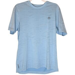 Travis Mathew Men's Scenic Vista Performance Active Tee T-Shirt Blue Size Medium